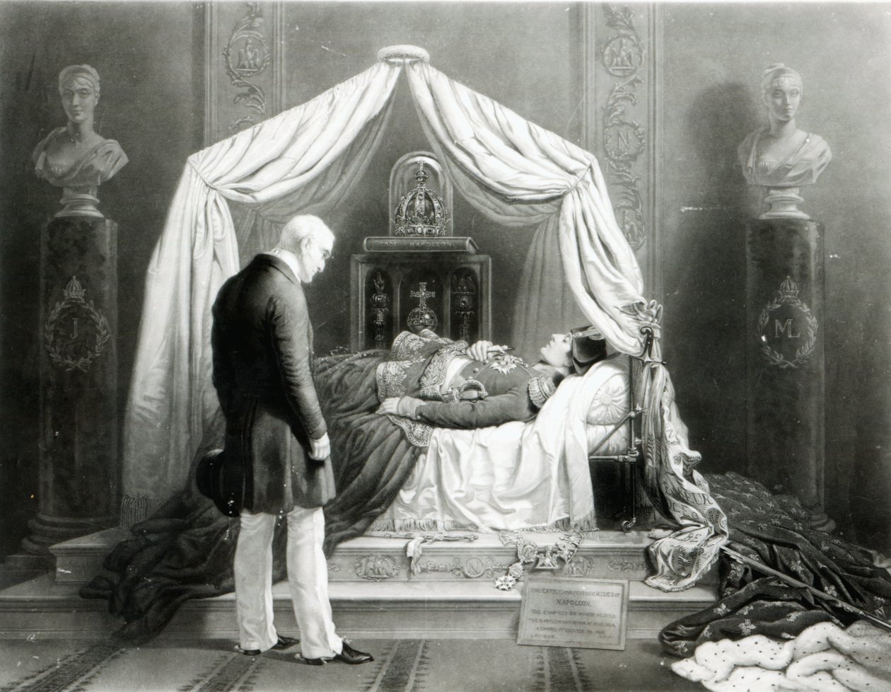 Voksmodellen af hertugen af Wellington, der ser på Napoleon, ca. 1840 (voks og blandede medier) af Unbekannt Unbekannt