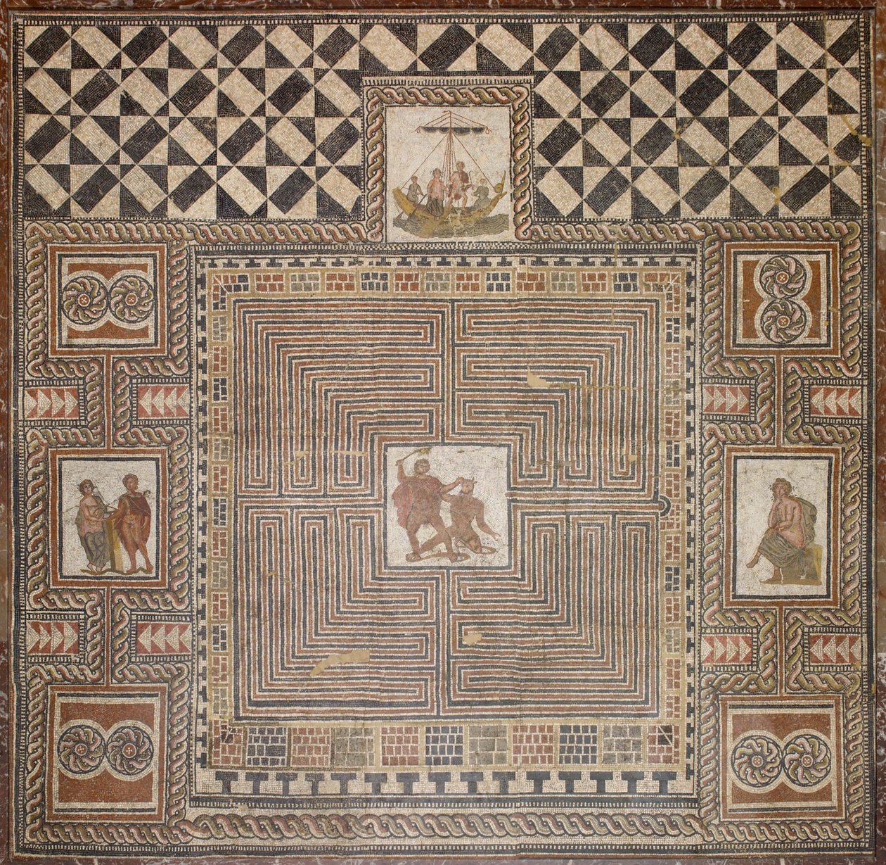 Theseus Mosaik af Unbekannt Unbekannt