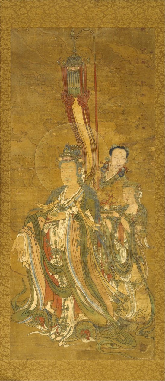 Ukendt kinesisk - Bodhisattva med ledsagere af Unbekannt Unbekannt