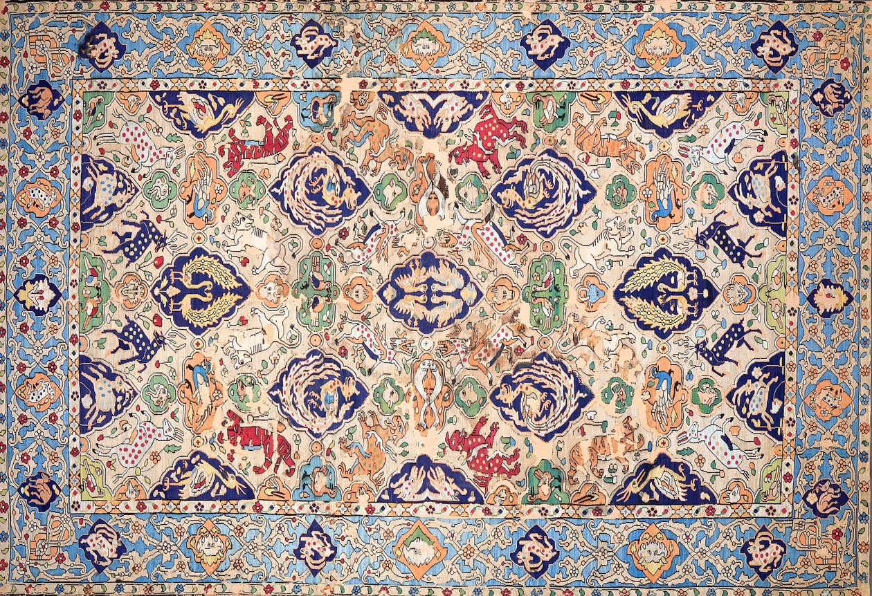 Ukendt, Iran - Silk Tapestry af Unbekannt Unbekannt