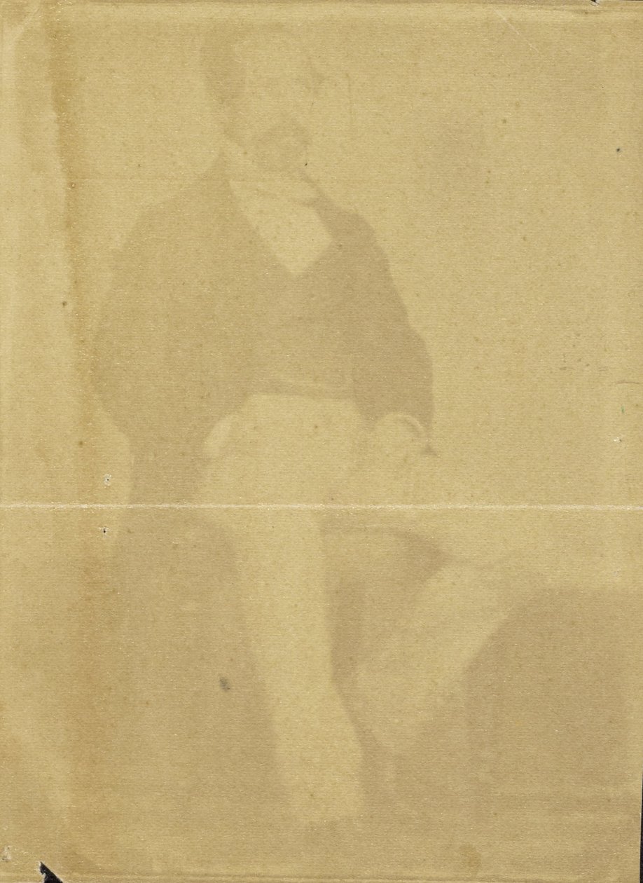 Ukendt skaber, britisk, aktivt Indien omkring 1843 - (Portræt af en siddende mand med overskæg) af Unbekannt Unbekannt