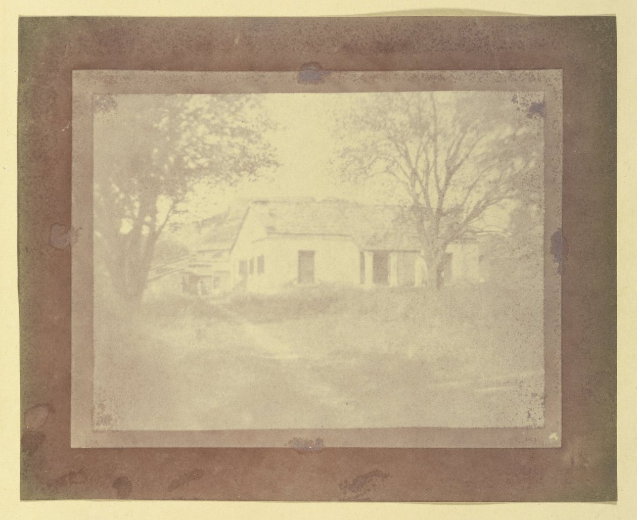 Ukendt skaber, britisk, aktivt Indien omkring 1843 - (Udsigt over et hus, Indien) (6754883) af Unbekannt Unbekannt