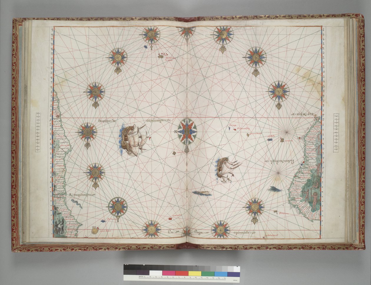 Vallard Atlas 1547 6 Brasilien Afrika Atlanterhavet af Unbekannt Unbekannt