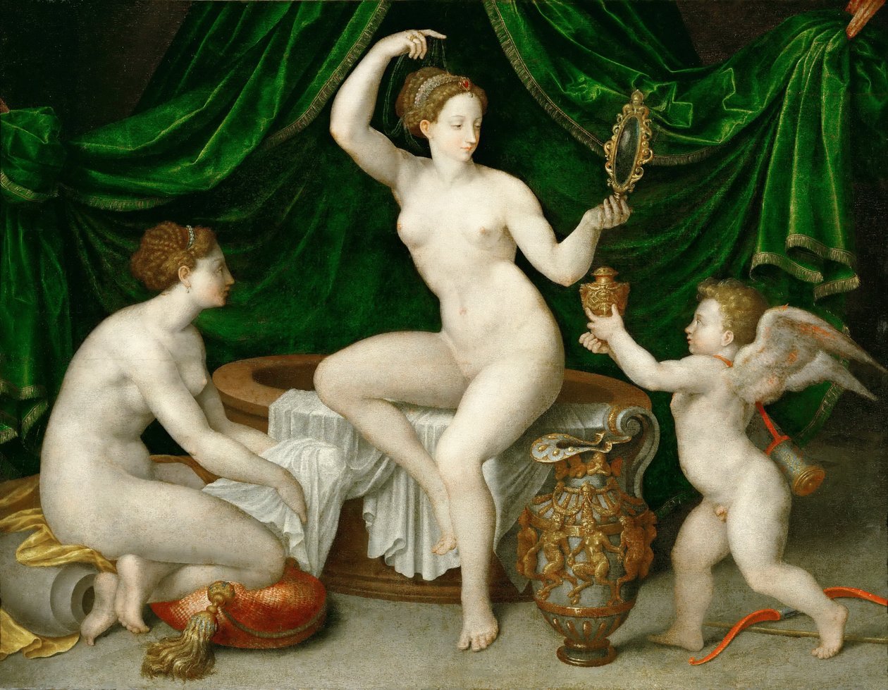 Venus på hendes toilet af Unbekannt Unbekannt