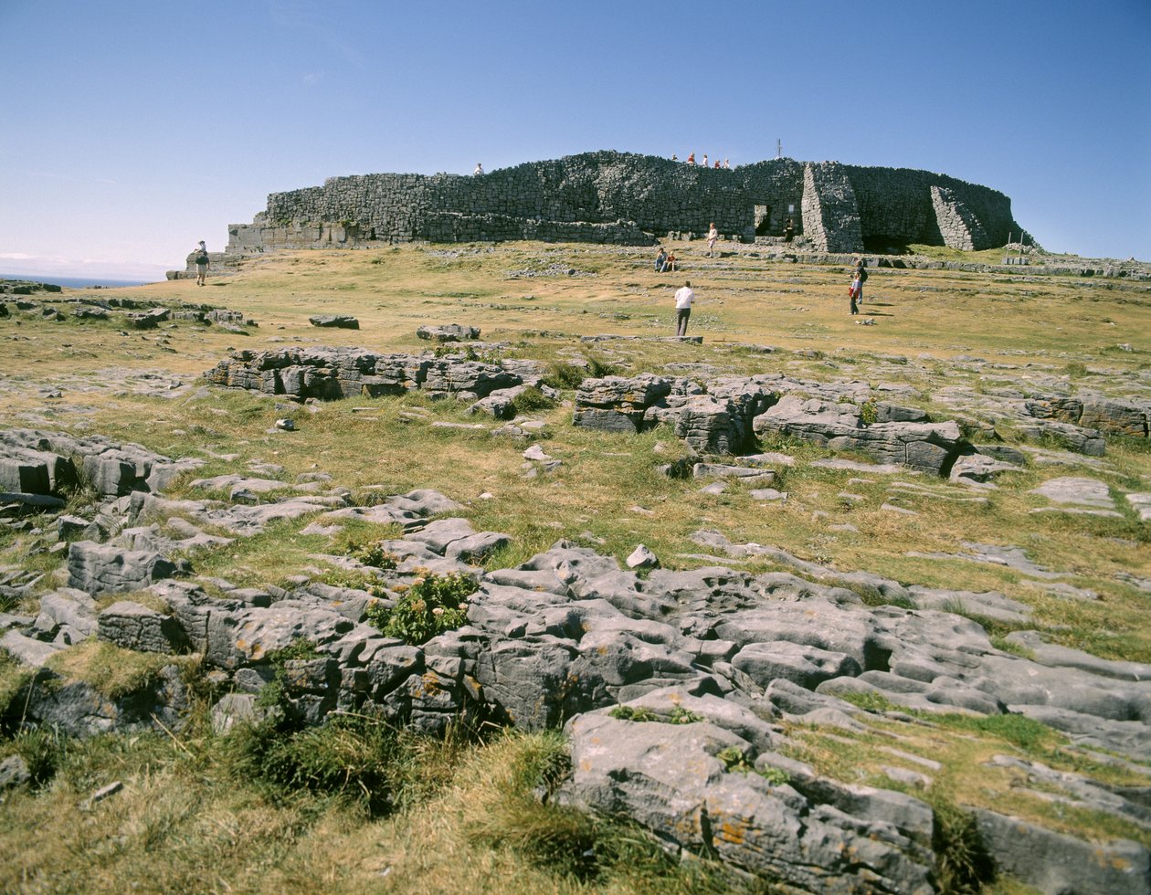 Udsigt over Dun Aengus af Unbekannt Unbekannt