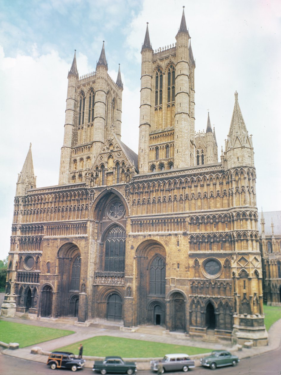 Udsigt over Lincoln Cathedral af Unbekannt Unbekannt