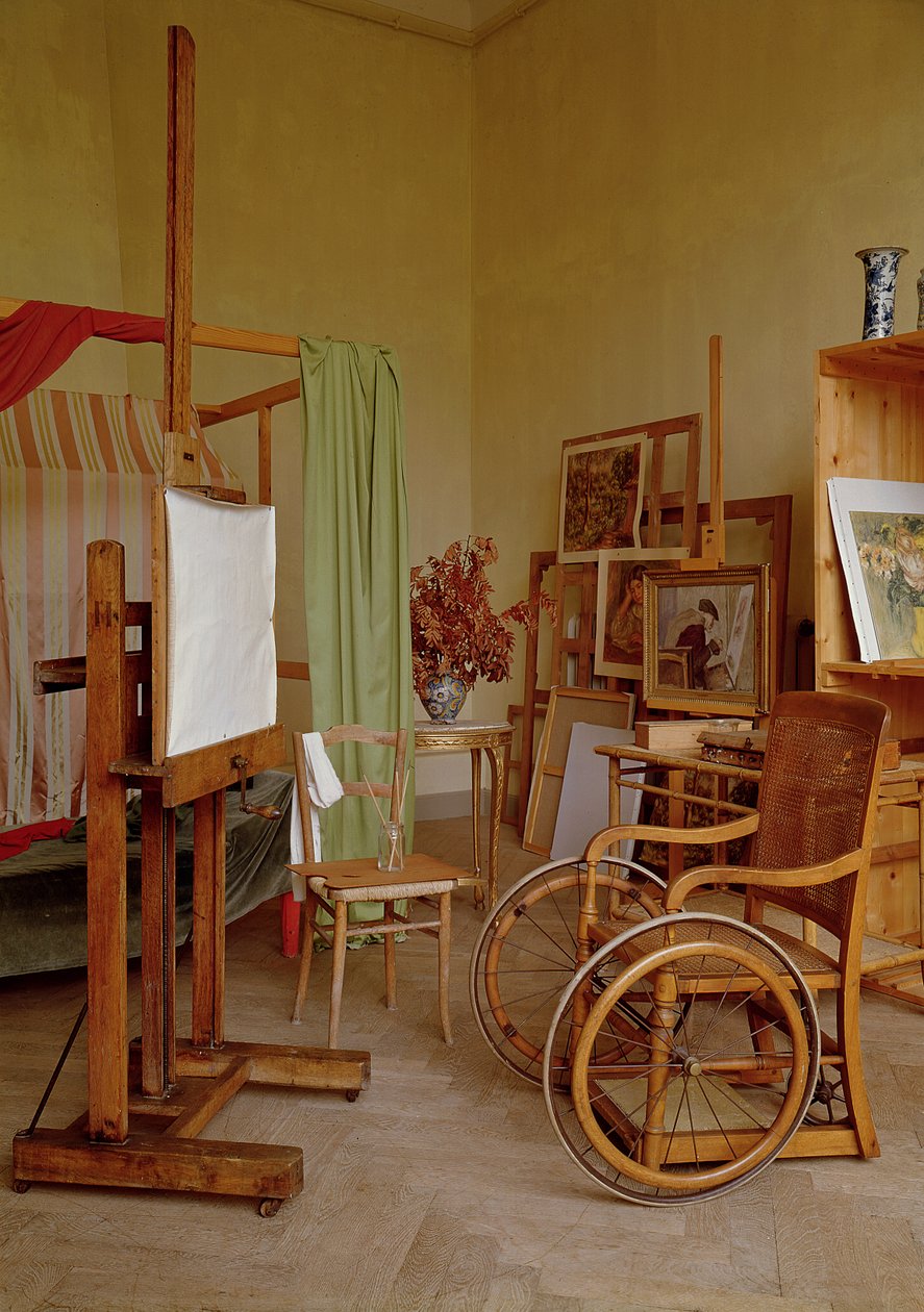 Udsigt over Renoirs atelier, brugt fra 1907 af Unbekannt Unbekannt