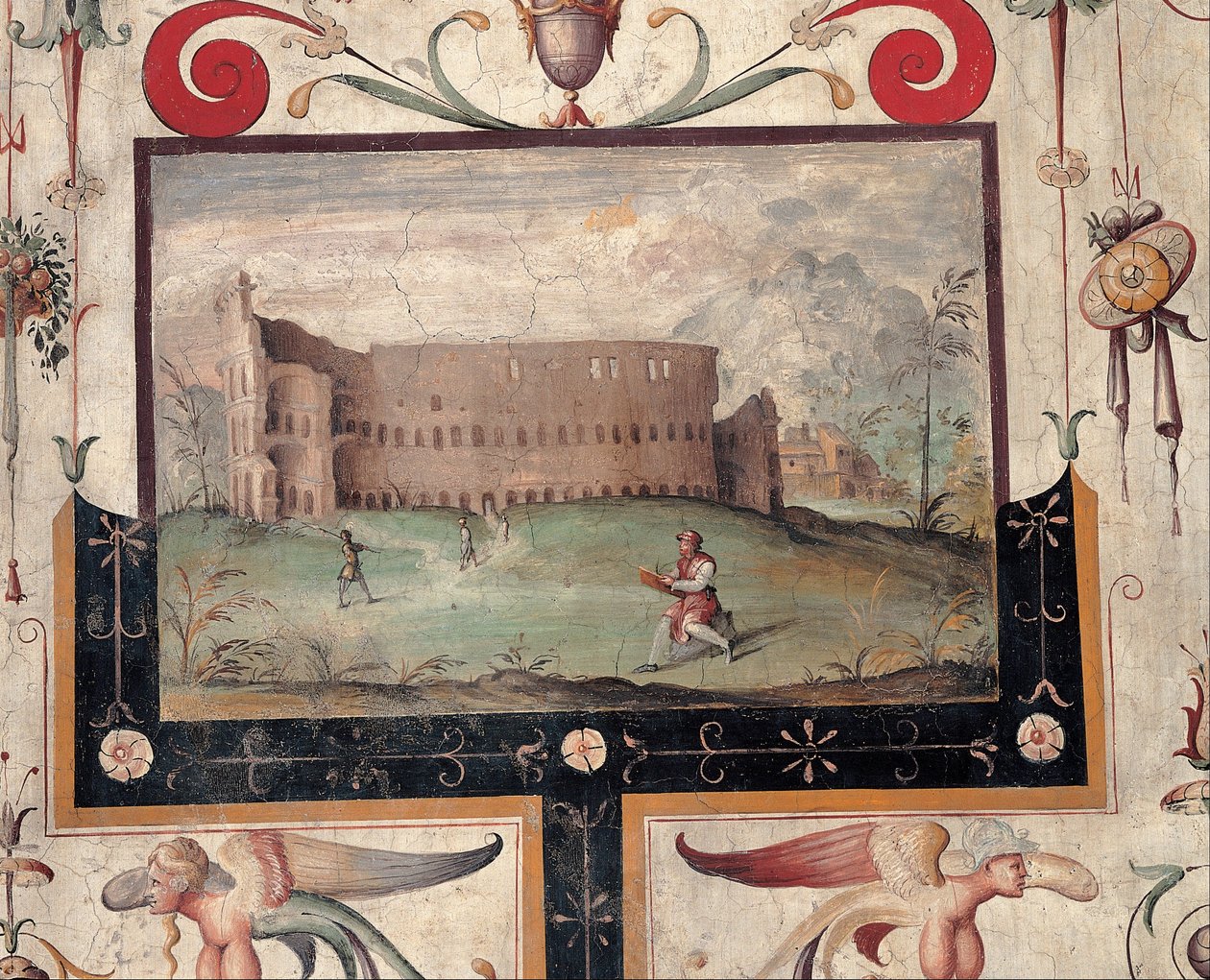 Udsigt over Colosseum af Unbekannt Unbekannt