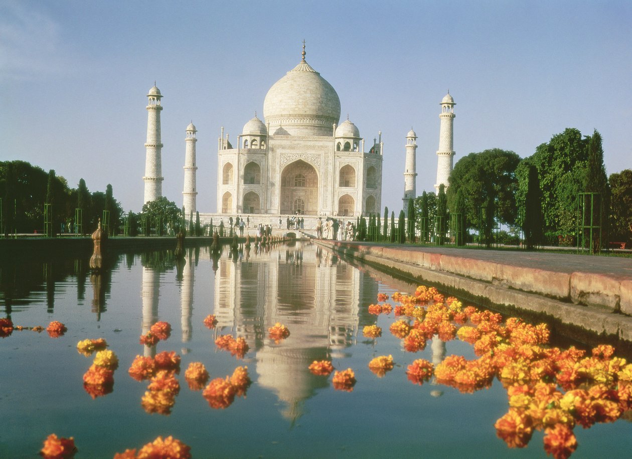 Udsigt over Taj Mahal af Unbekannt Unbekannt