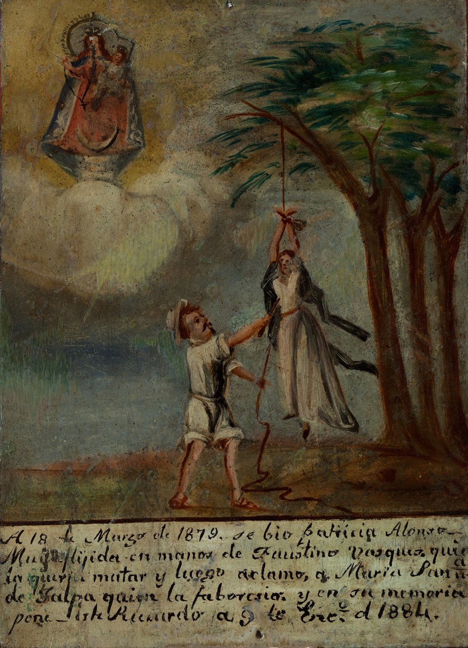 Tilbudsgivende tilbud dedikeret til Virgin of Talpa af Unbekannt Unbekannt