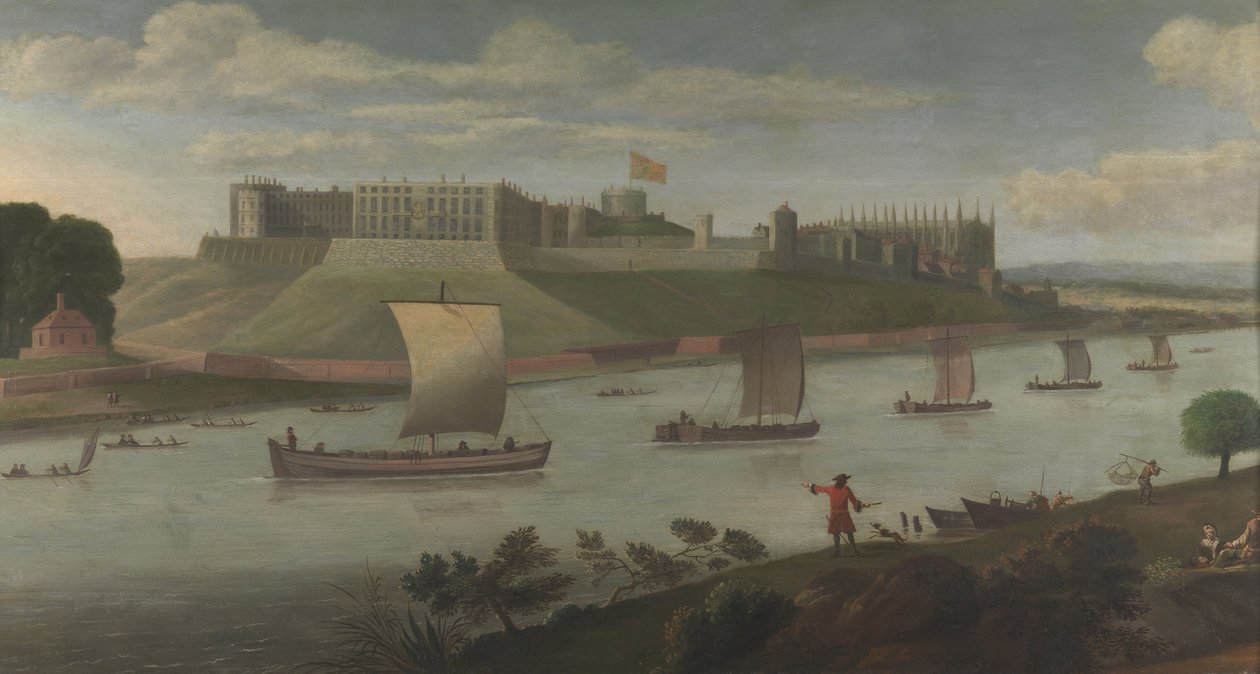 Windsor Castle fra Buckinghamshire Bank af Unbekannt Unbekannt