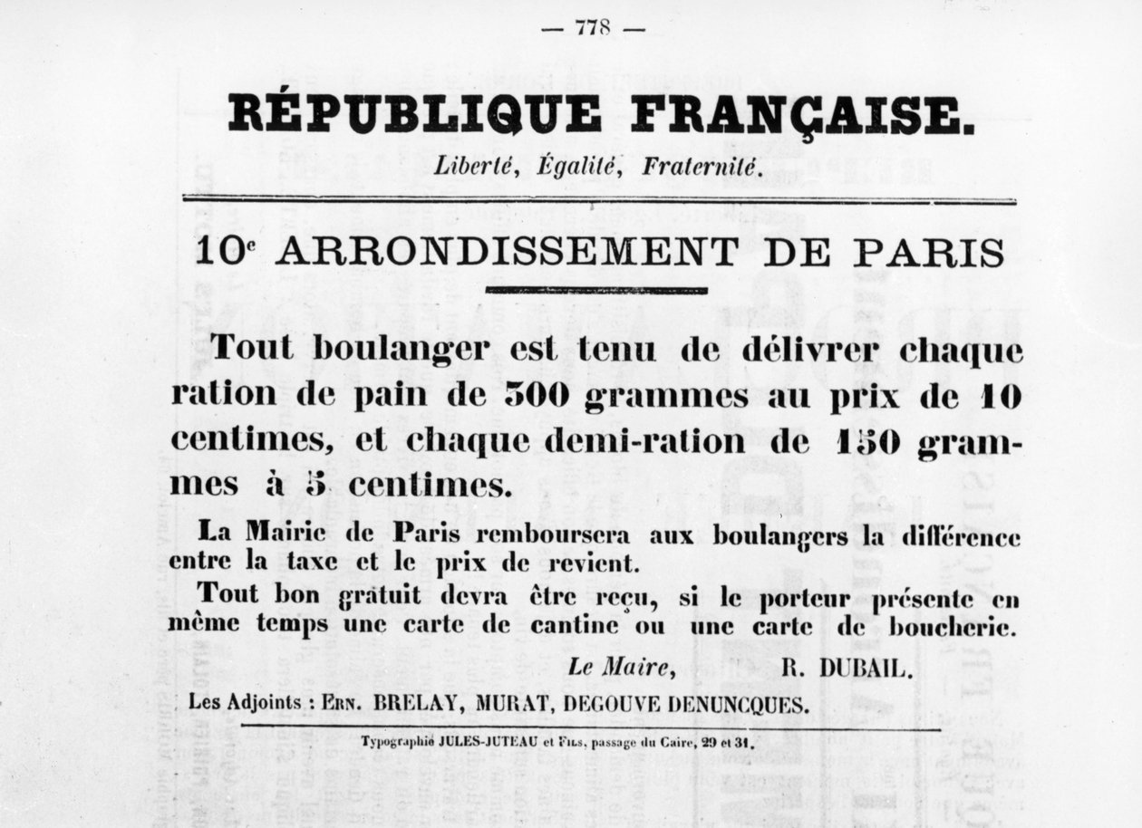 10. Arrondissement de Paris, fra franske politiske plakater af Pariserkommunen, maj 1871 af Unbekannt