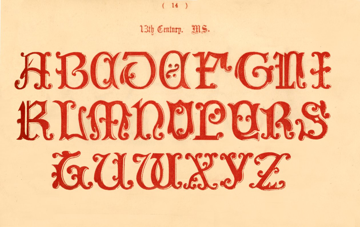 13. århundrede. MS., 1862 af Unbekannt