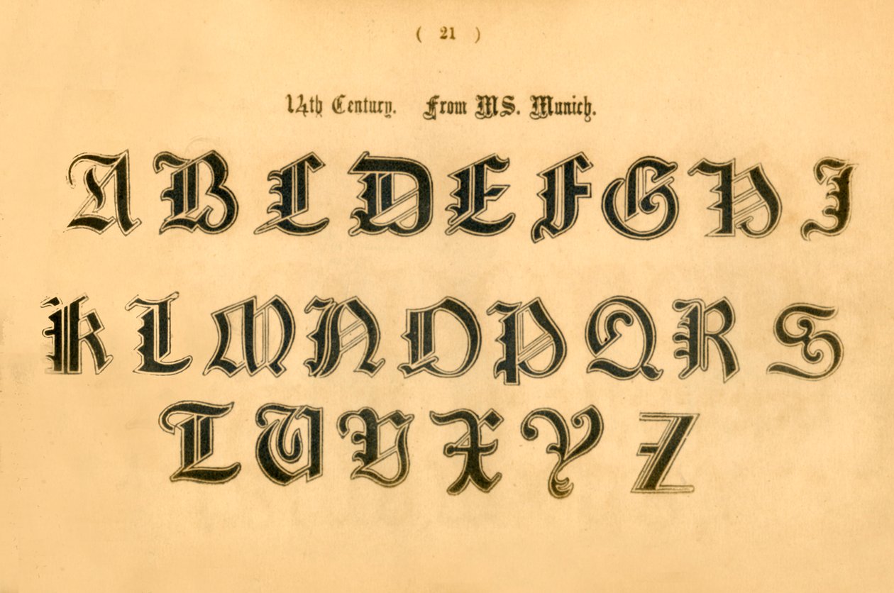 14. århundrede. Fra MS. München, 1862 af Unbekannt