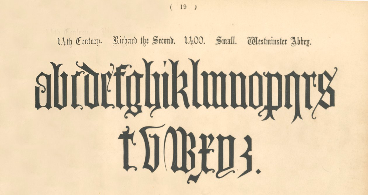14. århundrede. Richard den Anden. 1400. Lille. Westminster Abbey, 1862 af Unbekannt