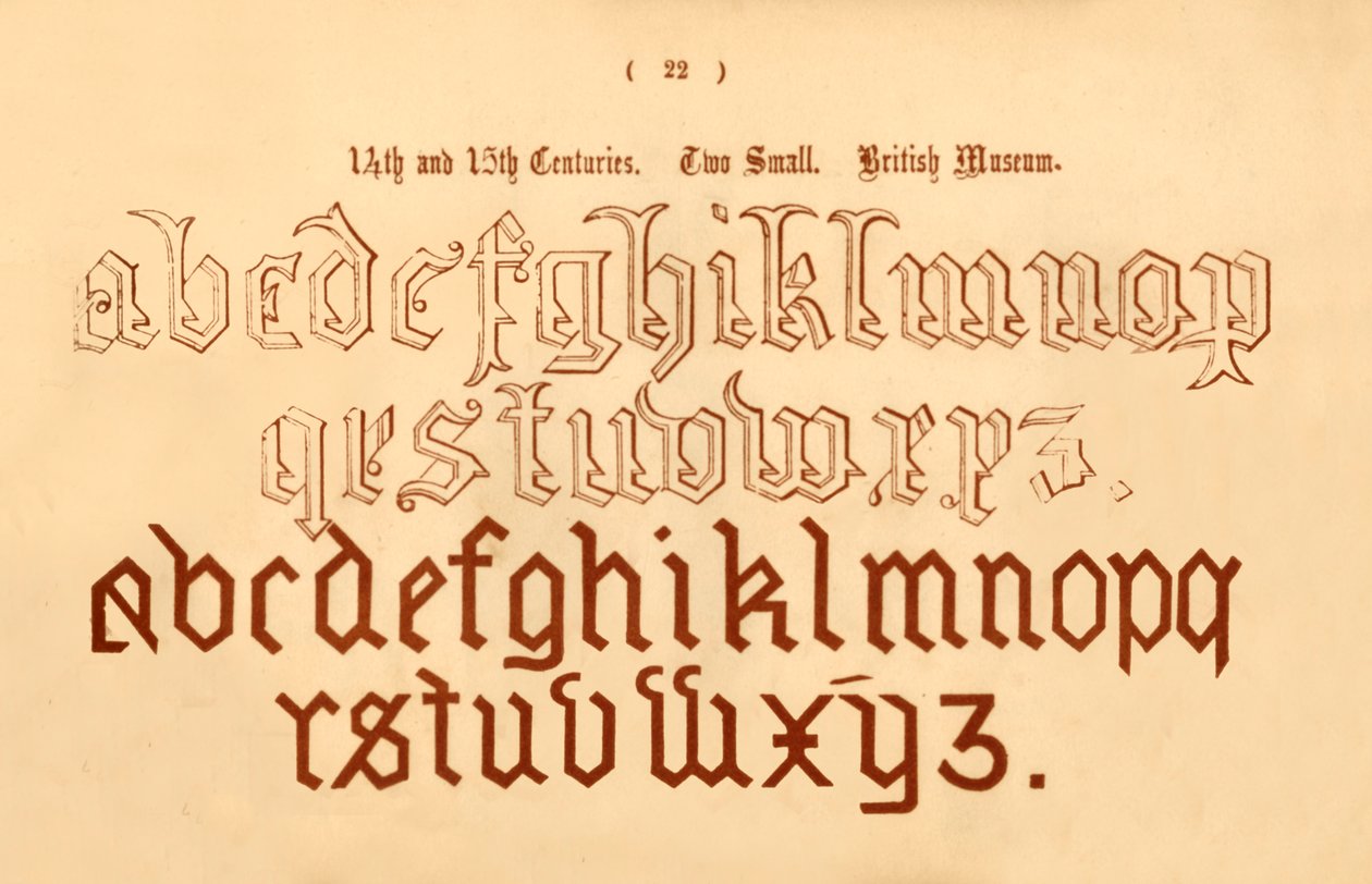 14. og 15. århundrede. To små. British Museum, 1862 af Unbekannt