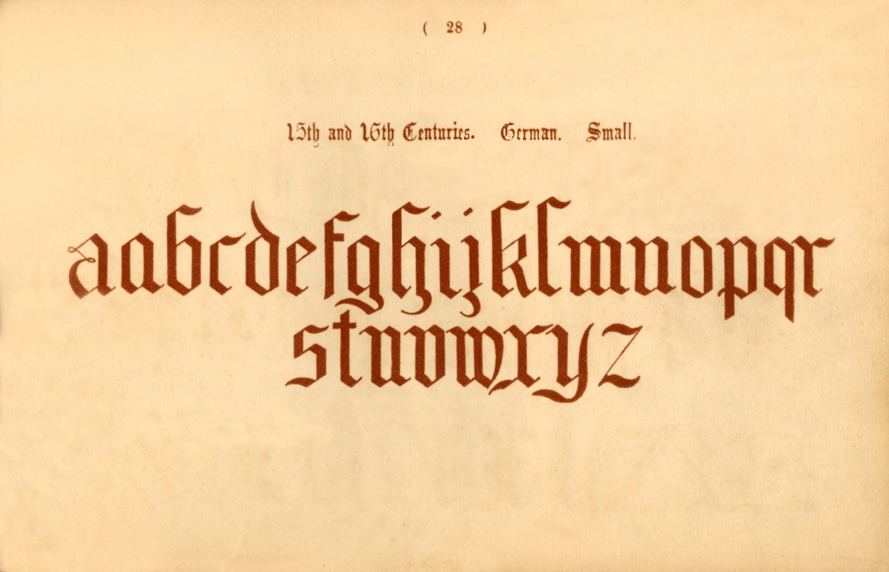 15. og 16. århundrede. Tysk. Lille, 1862 af Unbekannt