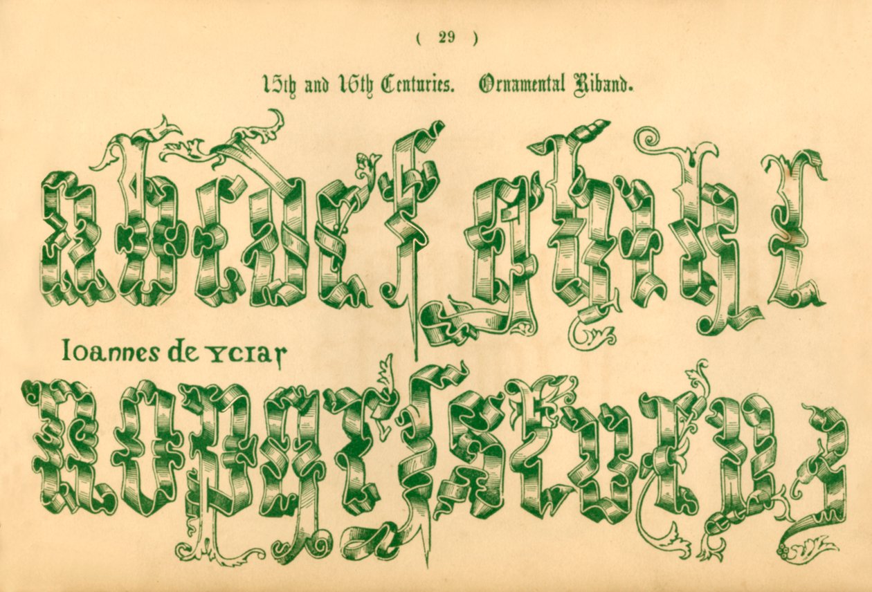 15. og 16. århundrede. Prydbånd, 1862 af Unbekannt
