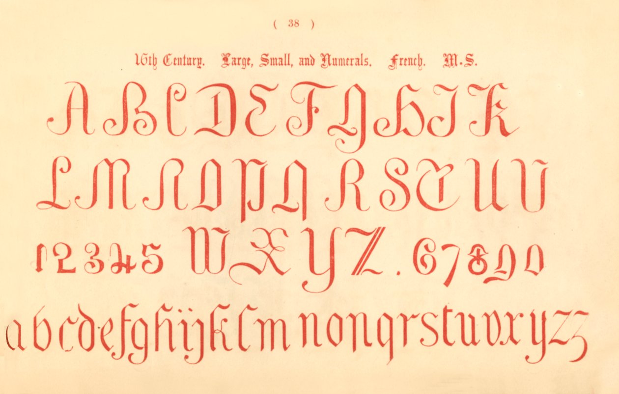 16. århundrede. Stor, lille og tal. Fransk. MS., 1862 af Unbekannt