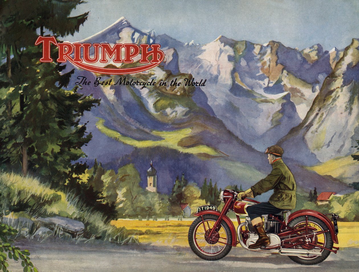 1948 Triumph 5T speed twin brochure. af Unbekannt