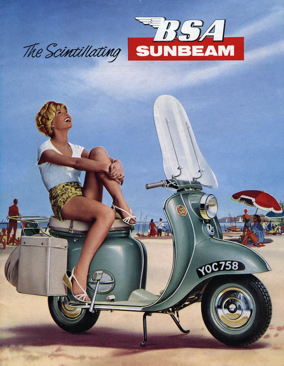 1964 BSA Sunbeam scooterbrochure. af Unbekannt