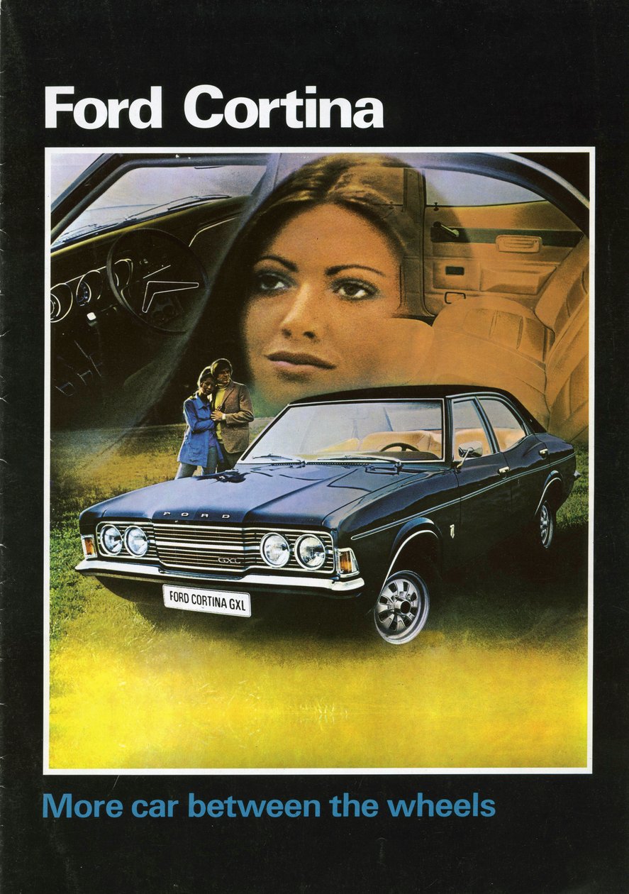 1972 Ford Cortina Mk3 salgsbrochureomslag. af Unbekannt