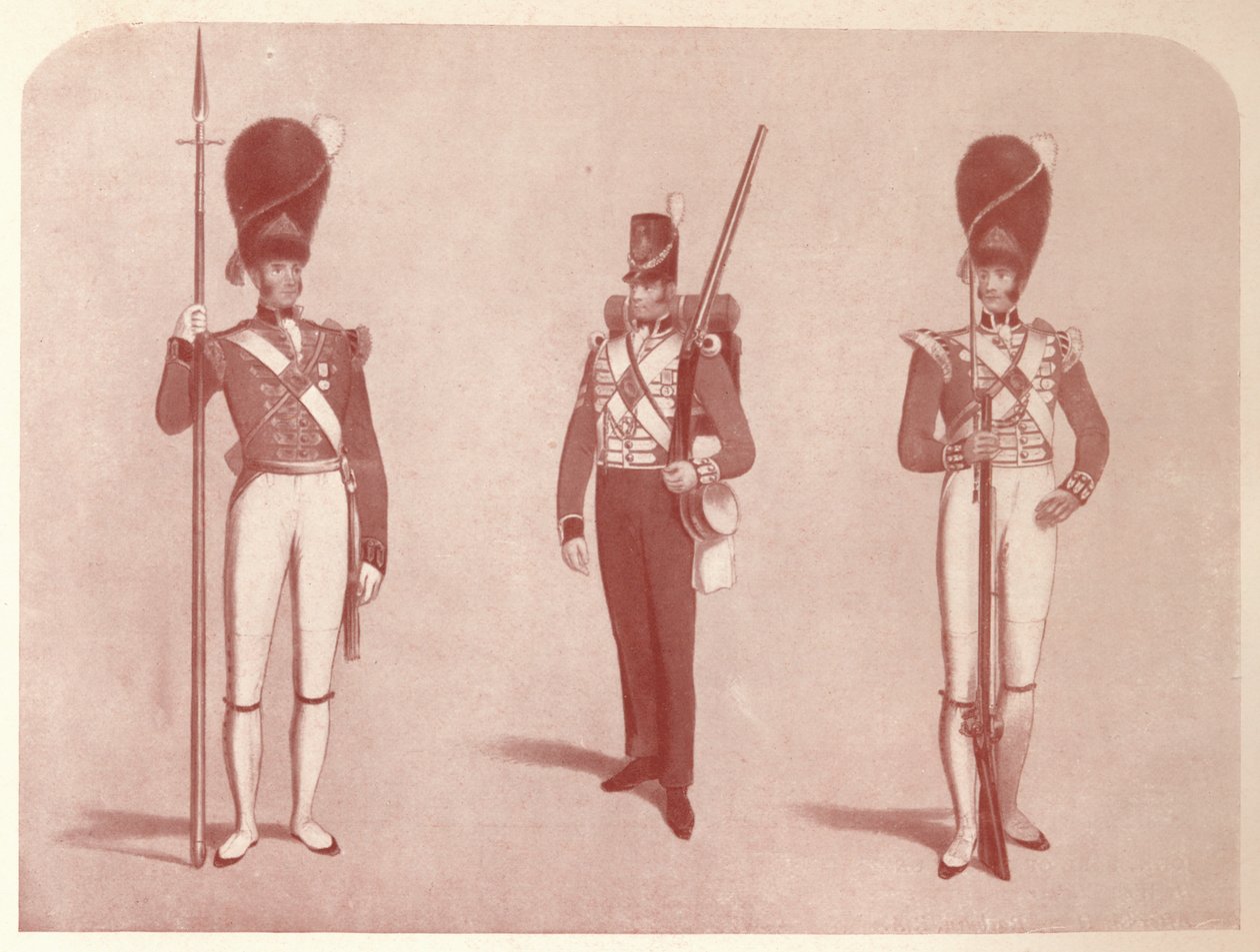 1. eller Grenadier Garderegiment i 1815, 1909 af Unbekannt