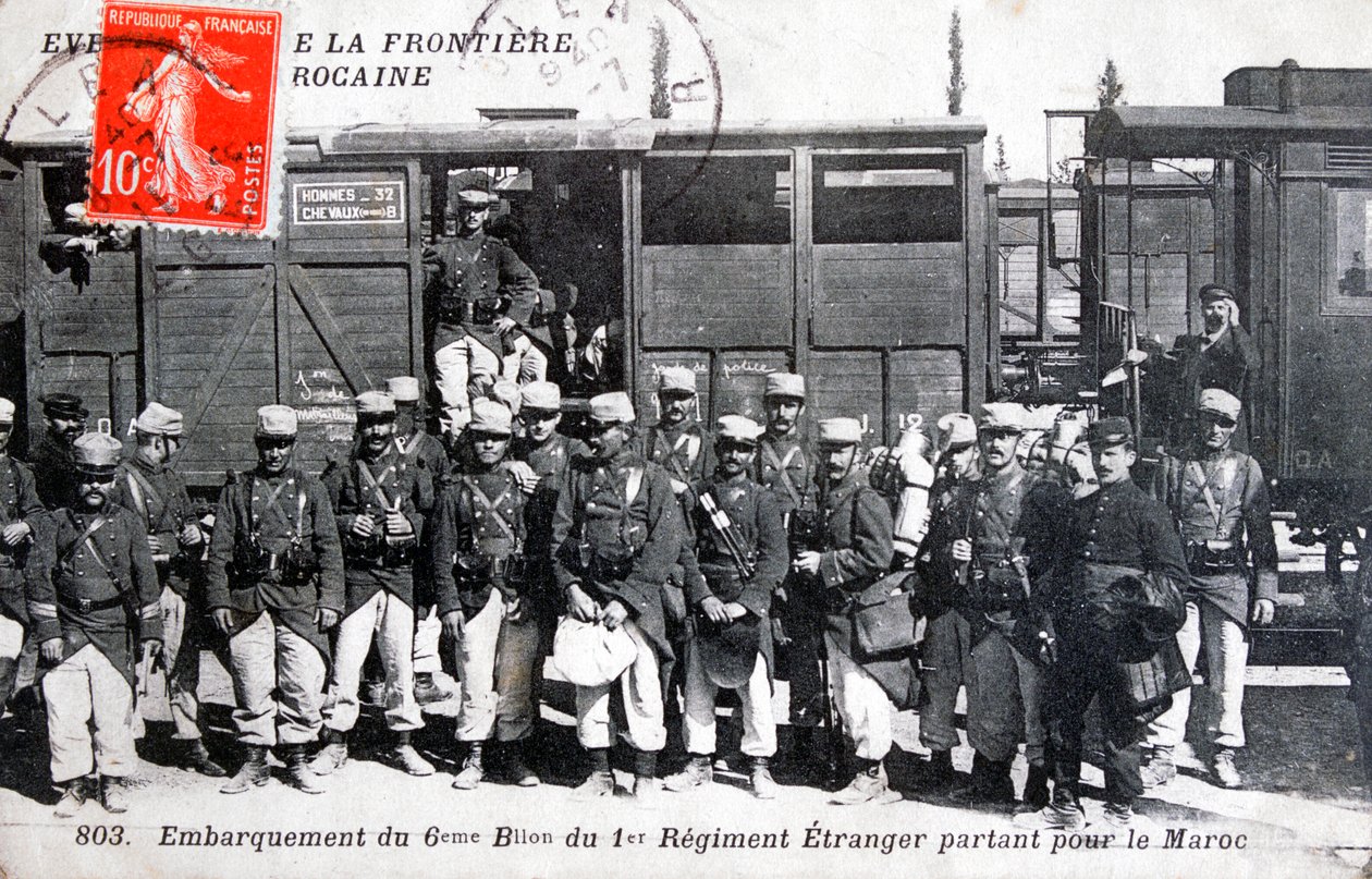 1. regiment Franske Fremmedlegion, Marokko, 1911 af Unbekannt