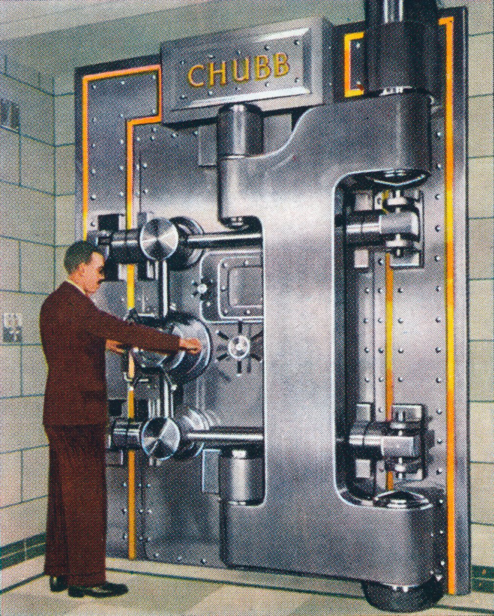 30-tons skatkammerdør, 1938 af Unbekannt