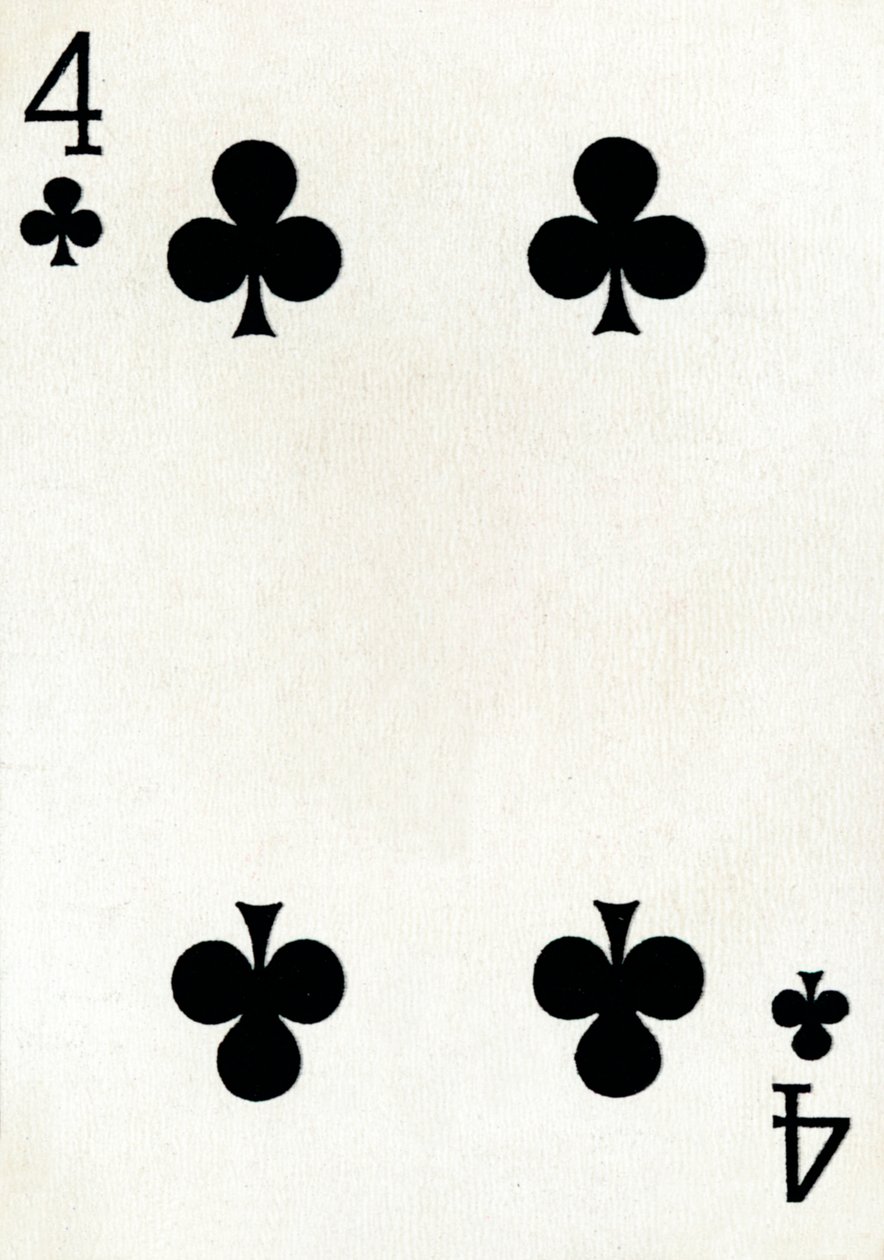 4 køller fra et sæt Goodall & Son Ltd. spillekort, c1940 af Unbekannt