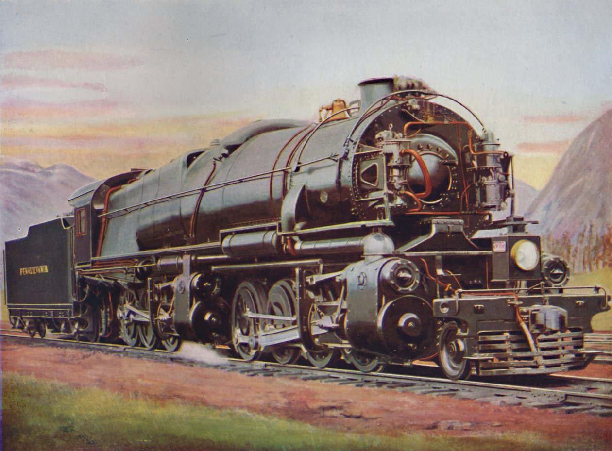 En 300-tons fragtmotor af typen American Mallet. Pennsylvania Railroad, 1926 af Unbekannt