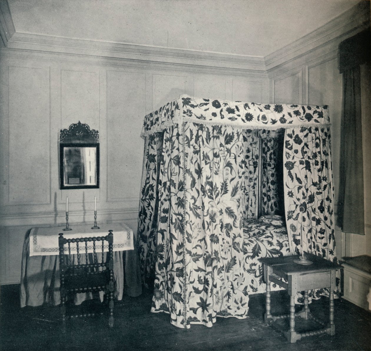 Et soveværelse fra major Nicholas Sewalls hus, hos Secretary, 1930 af Unbekannt