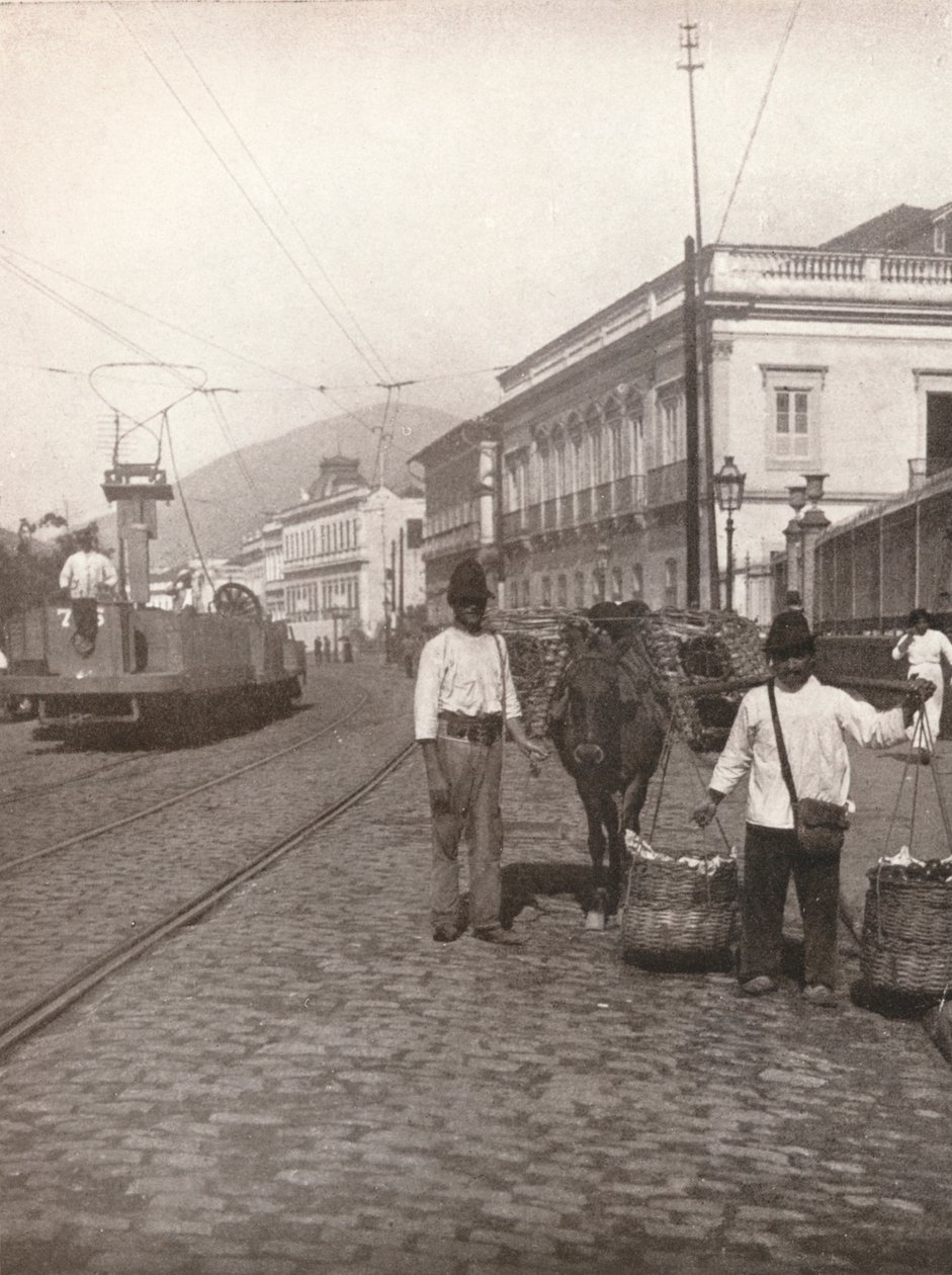 En gadescene fra Botafogo, Rio, 1914 af Unbekannt