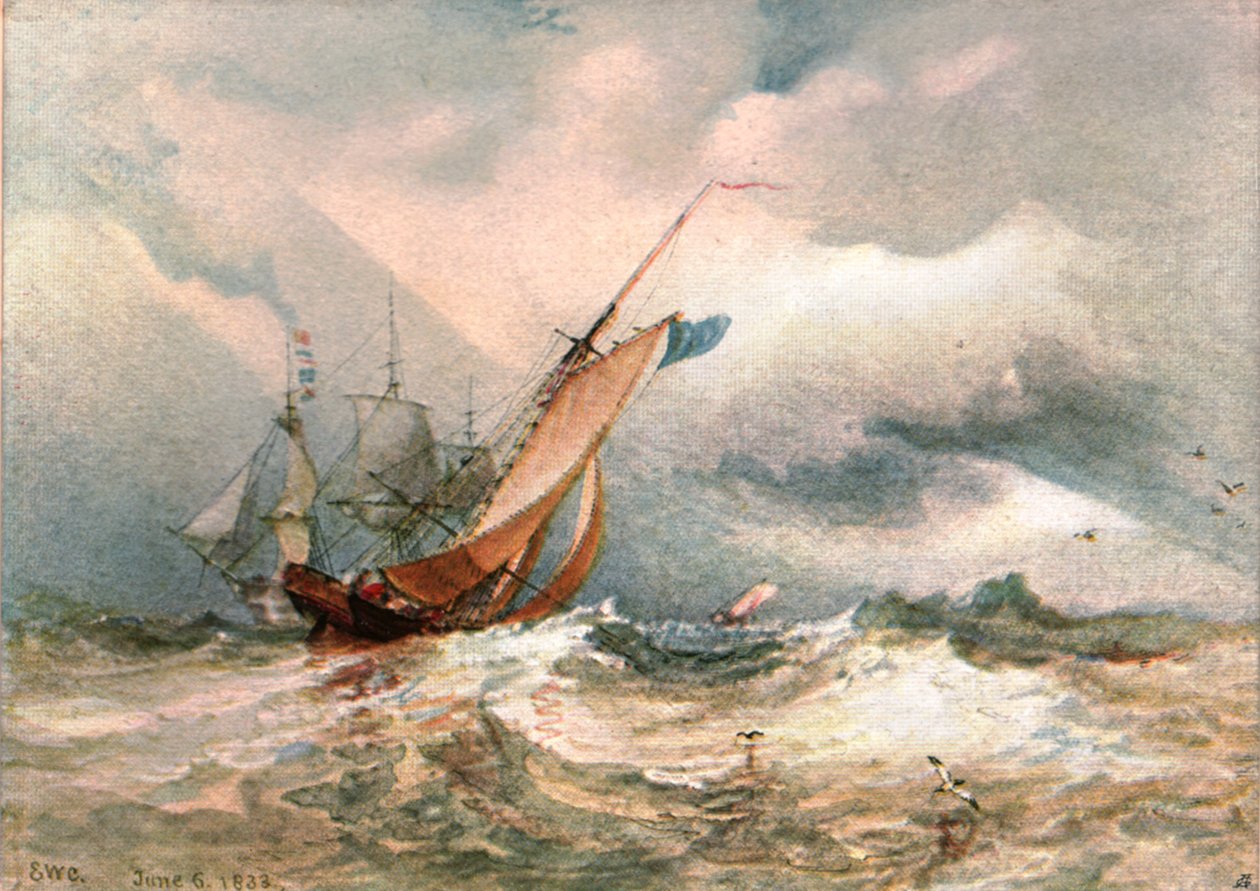 A Breezy Day, 1822, c1900. af Unbekannt