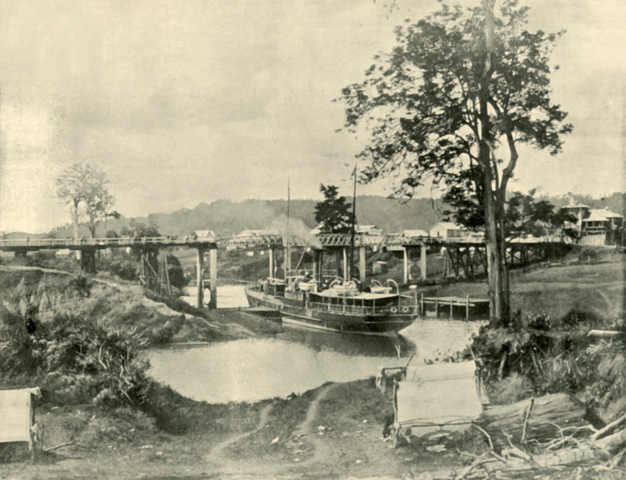 En bro ved Lismore, 1901. af Unbekannt