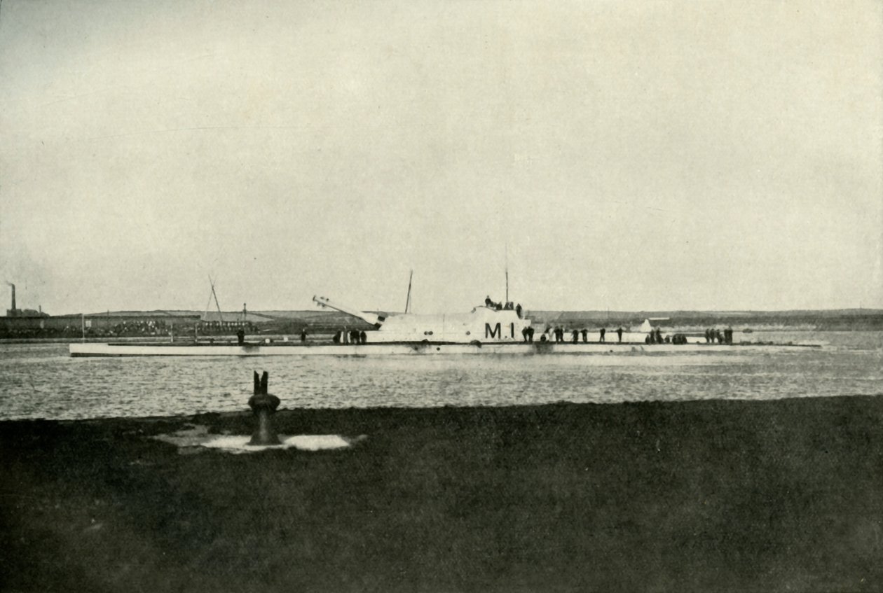 En britisk super-ubåd, c1914-1918, 1919. af Unbekannt