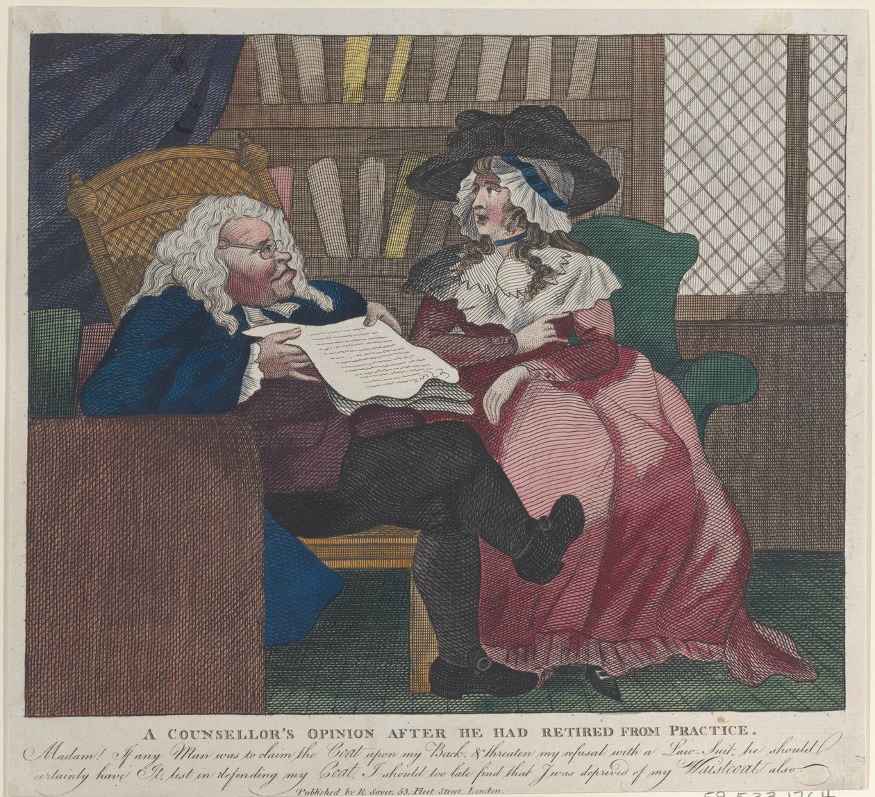 En rådgivers mening efter at han havde trukket sig tilbage fra praksis - Den juridiske konsultation, 1780-94., 1780-94 af Unbekannt