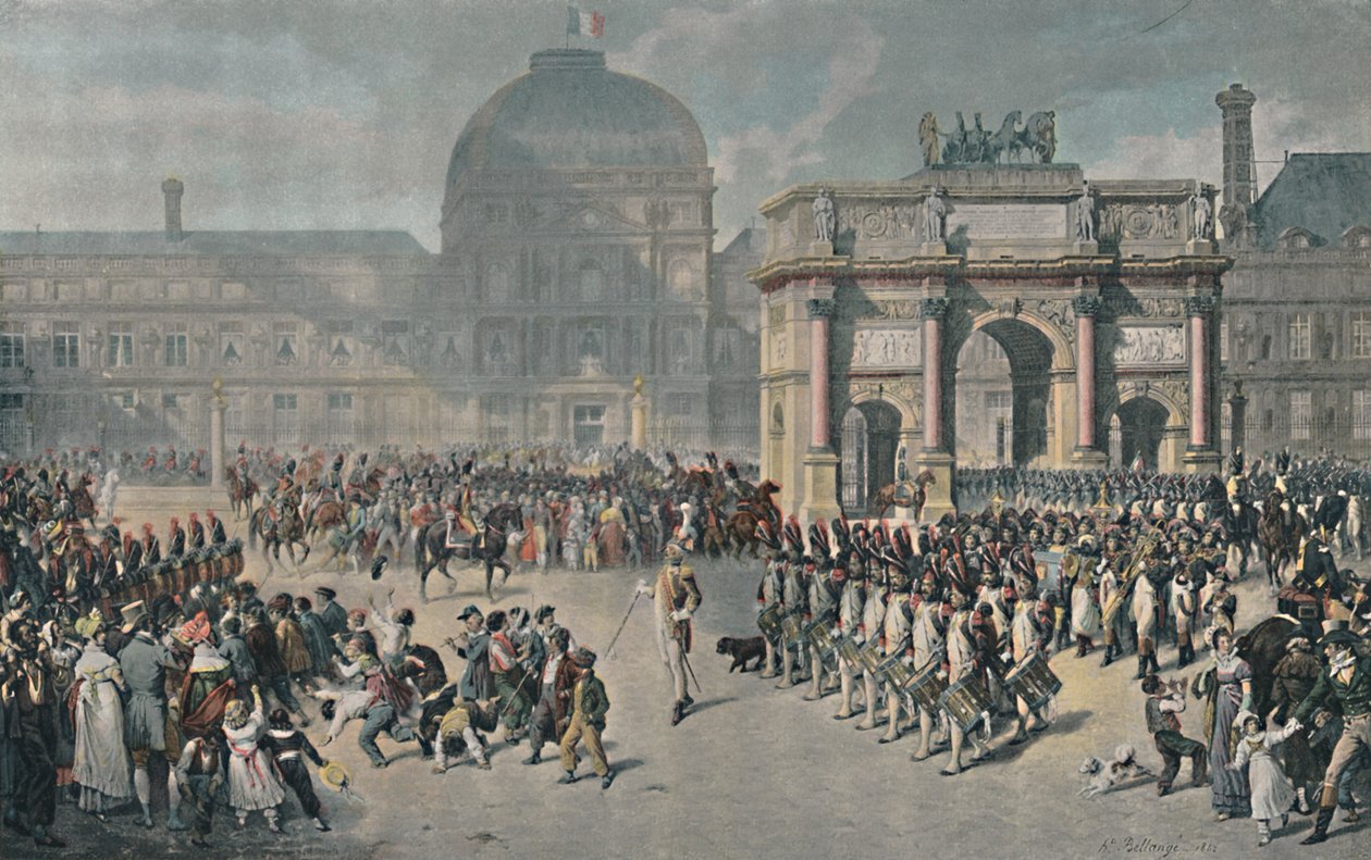 A Day of Review Under The Empire, Place Du Carrousel, 1810, 1896 af Unbekannt