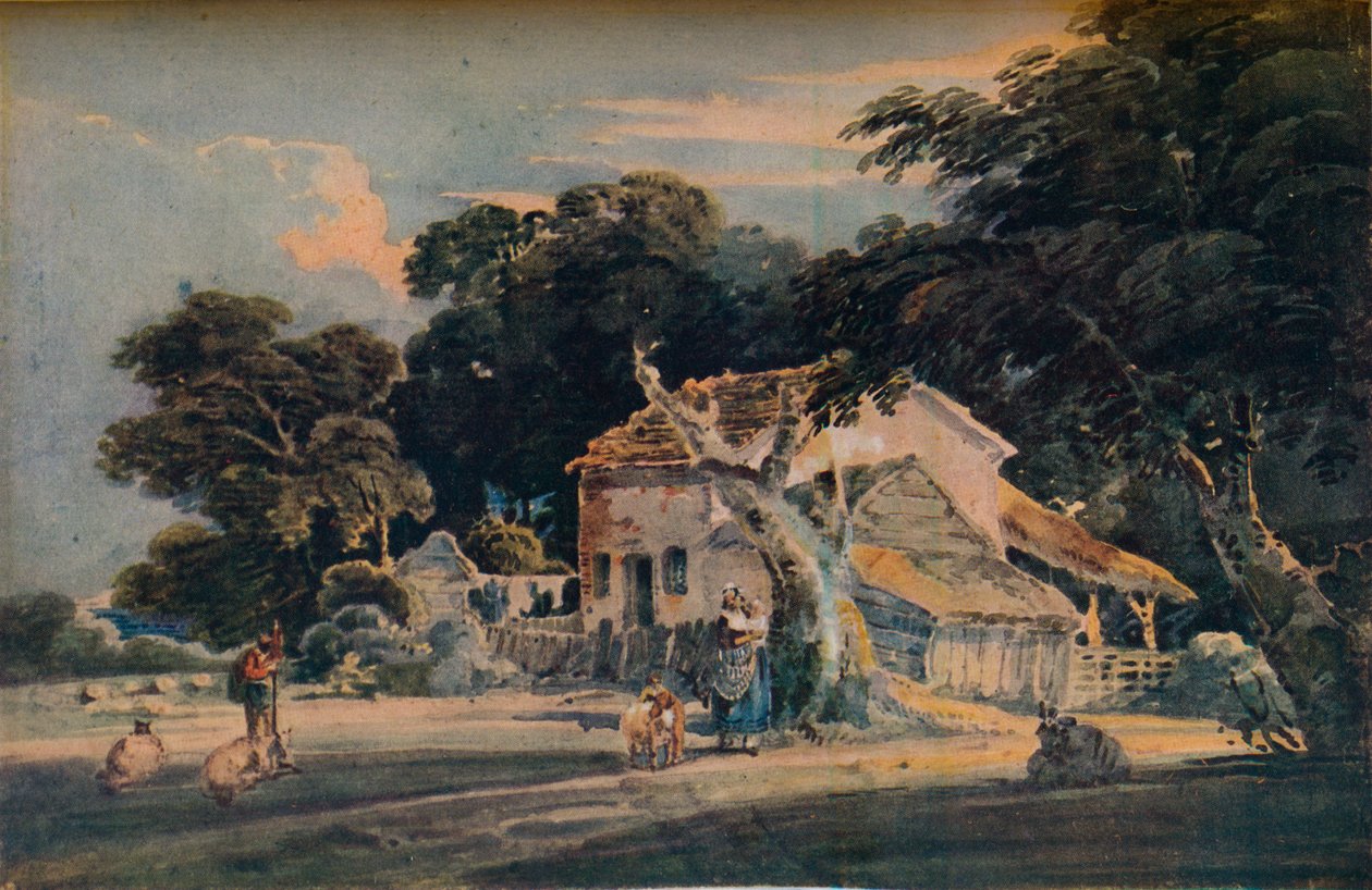 A Devonshire Farm, c1798, 1921 af Unbekannt