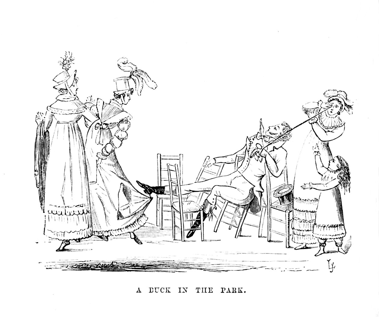 En and i parken, c1870 af Unbekannt
