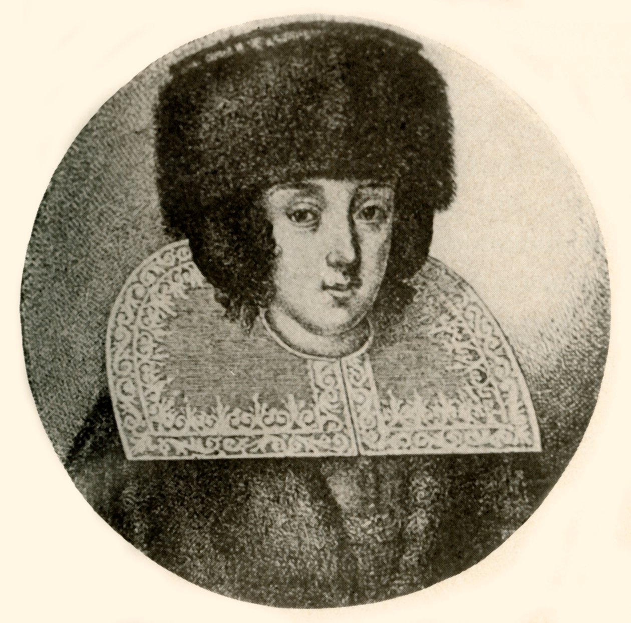 En hollandsk dame i pelshue og kappe, 1644, 1937. af Unbekannt