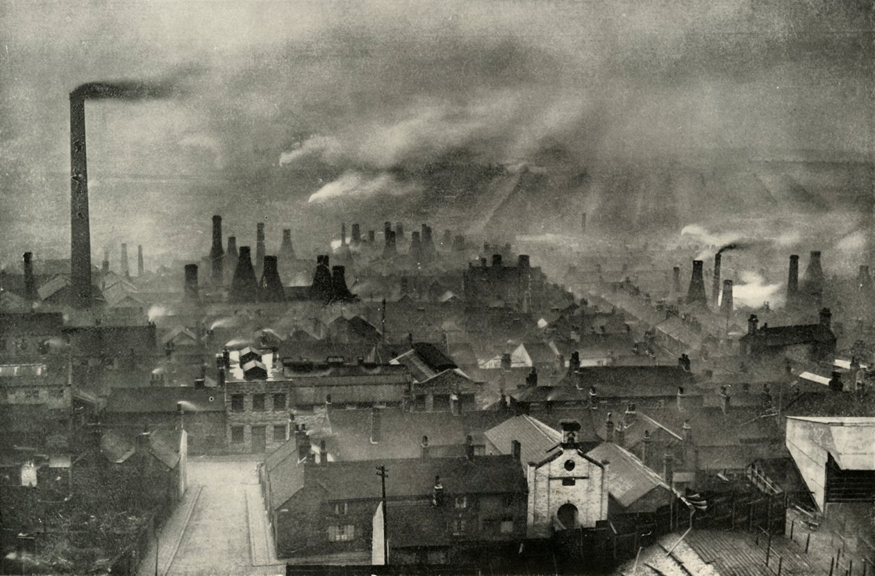 A Factoryscape in the Potteries, 1938 af Unbekannt