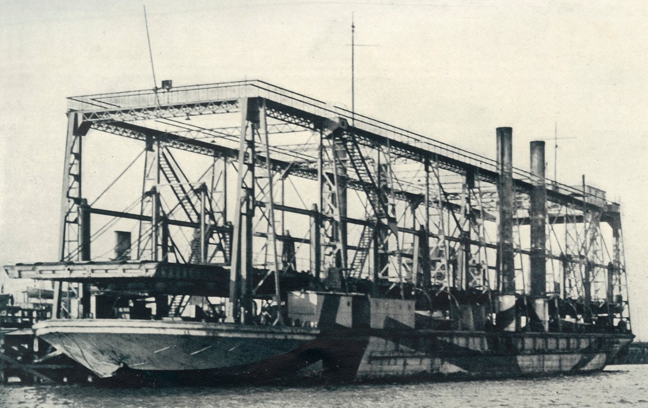 En flydende jernbane, 1922. af Unbekannt