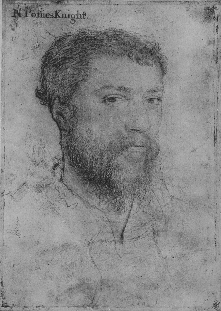 A Gentleman: Unknown Not af Holbein, c1500-tallet 1945 af Unbekannt