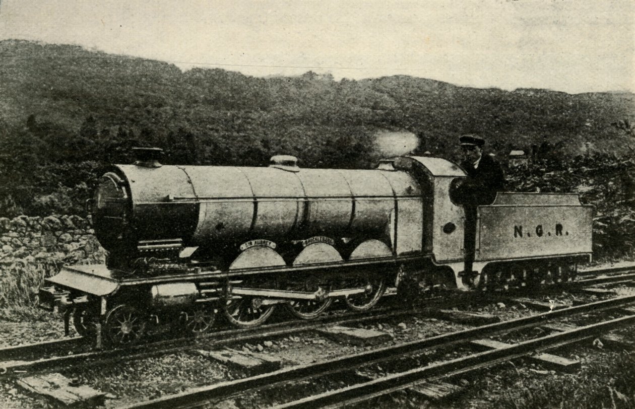 Et lokomotiv fra Ravenglass og Eskdale Railway, c1930. af Unbekannt