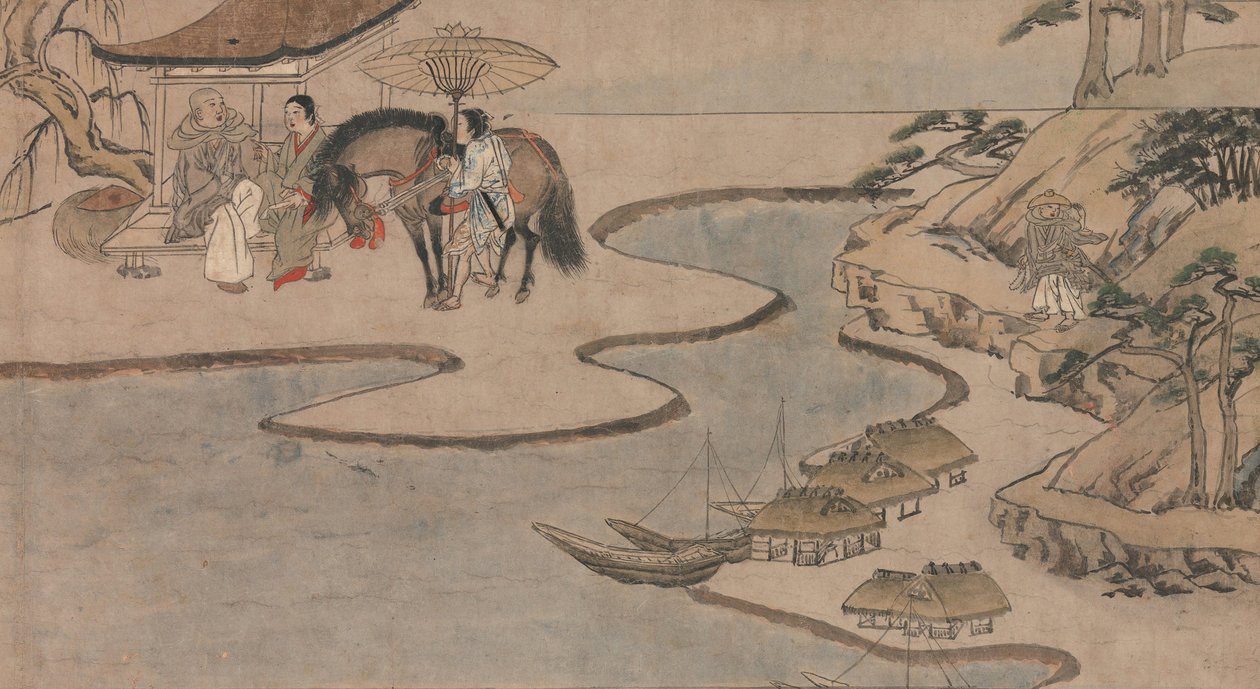En lang fortælling for en efterårsaften Aki no yo nagamonogatari, ca. 1400. af Unbekannt