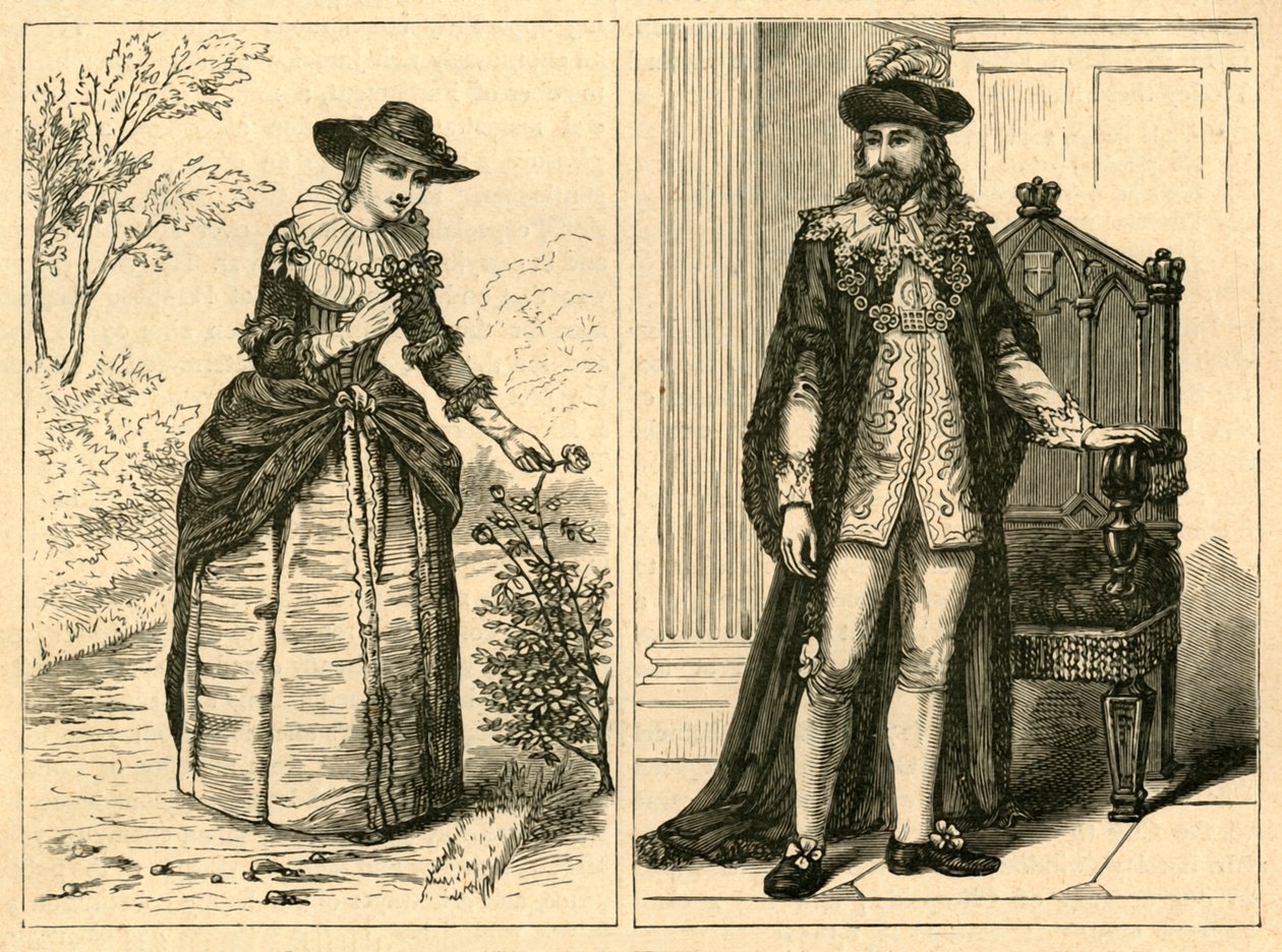 En overborgmester og hans frue midt i det syttende århundrede, 1897. af Unbekannt