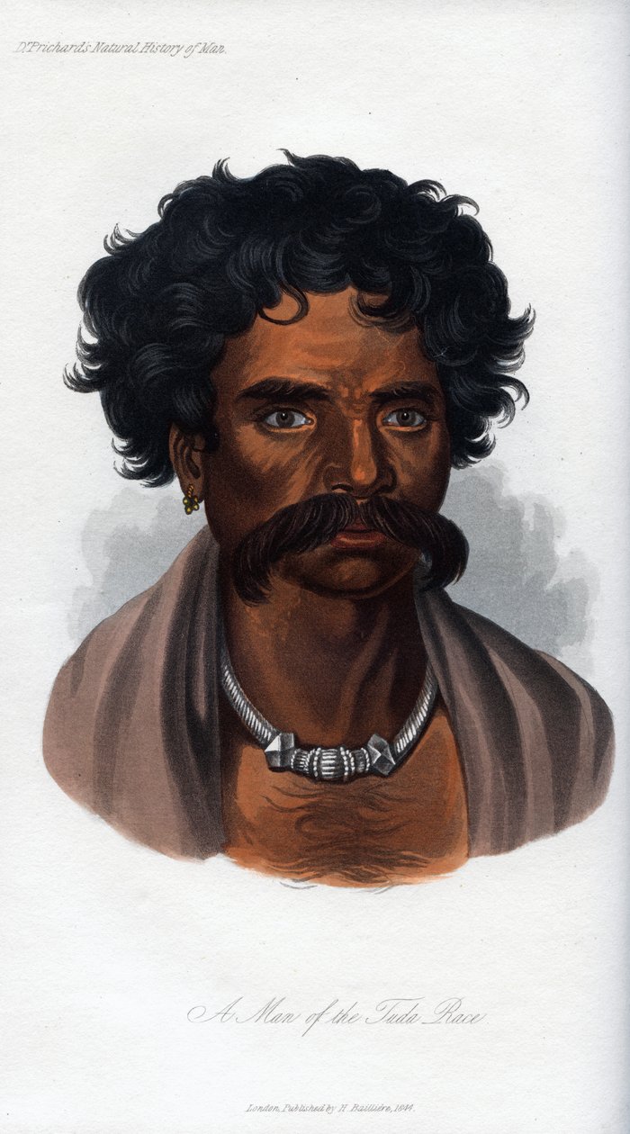 A Man of the Tuda Race, 1848 af Unbekannt