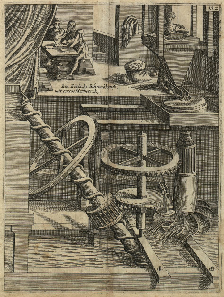 En mølle som Perpetuum mobile, 1629 af Unbekannt