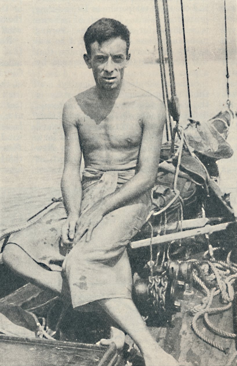En moderne Ulysses. Gerbault fotograferet ved Suva, på Fiji-øerne, 1936 af Unbekannt